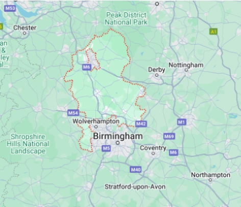 Staffordshire map - solicitors working for you